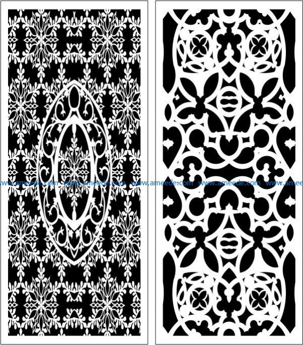 Design pattern panel screen E0006055 file cdr and dxf free vector download for Laser cut CNC