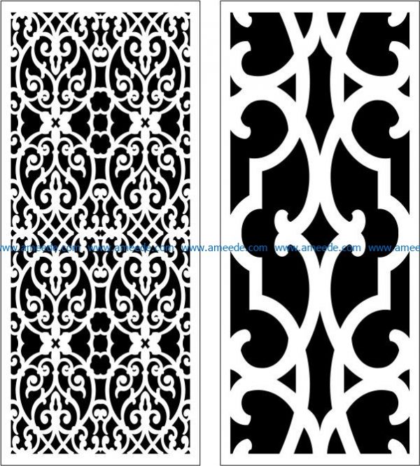 Design pattern panel screen E0006056 file cdr and dxf free vector download for Laser cut CNC