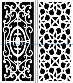 Design pattern panel screen  E0006057 file cdr and dxf free vector download for Laser cut CNC