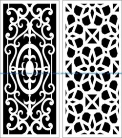Design pattern panel screen  E0006057 file cdr and dxf free vector download for Laser cut CNC