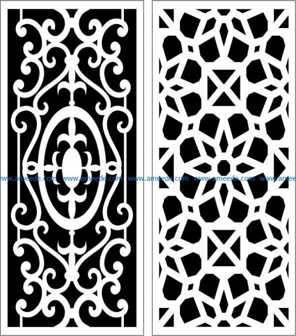 Design pattern panel screen E0006057 file cdr and dxf free vector download for Laser cut CNCDesign pattern panel screen E0006057 file cdr and dxf free vector download for Laser cut CNC