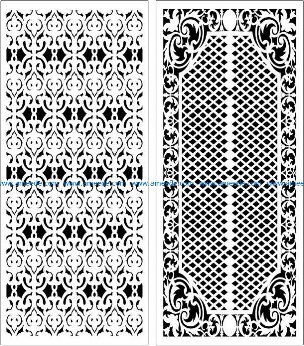 Design pattern panel screen E0006059 file cdr and dxf free vector download for Laser cut CNC