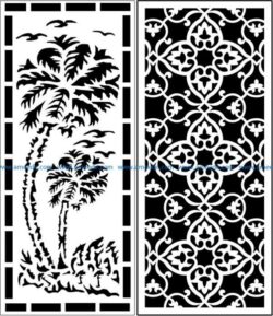 Design pattern panel screen  E0006061 file cdr and dxf free vector download for Laser cut CNC