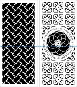 Design pattern panel screen  E0006063 file cdr and dxf free vector download for Laser cut CNC