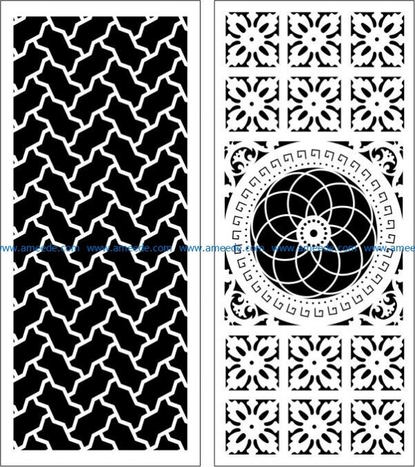 Design pattern panel screen E0006063 file cdr and dxf free vector download for Laser cut CNC