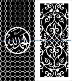 Design pattern panel screen  E0006107 file cdr and dxf free vector download for Laser cut CNC