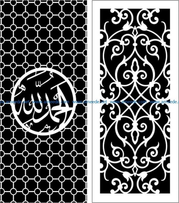 Design pattern panel screen E0006107 file cdr and dxf free vector download for Laser cut CNC