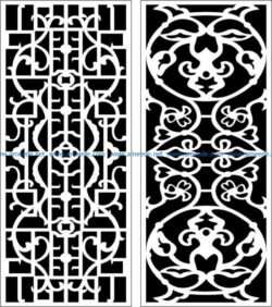 Design pattern panel screen  E0006108 file cdr and dxf free vector download for Laser cut CNC