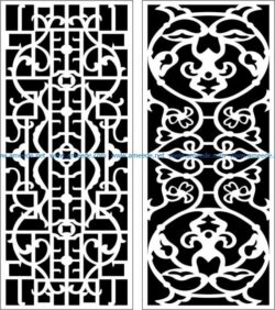Design pattern panel screen  E0006108 file cdr and dxf free vector download for Laser cut CNC