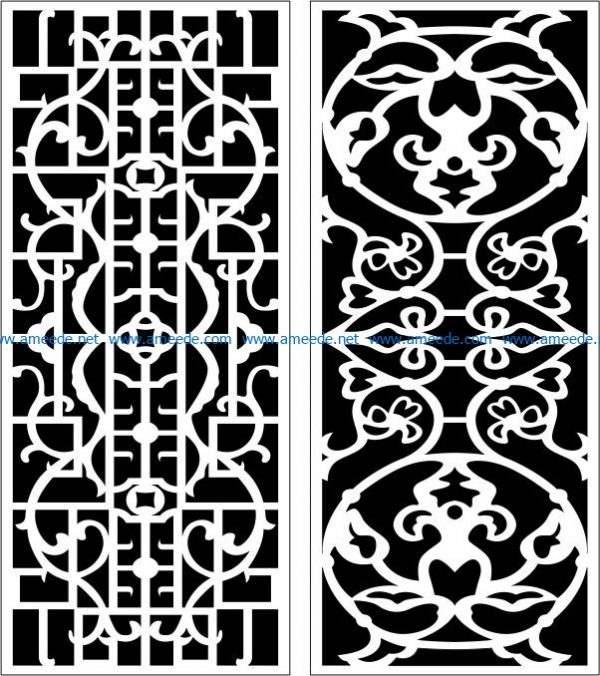 Design pattern panel screen E0006108 file cdr and dxf free vector download for Laser cut CNC