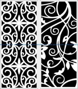 Design pattern panel screen E0006109 file cdr and dxf free vector download for Las