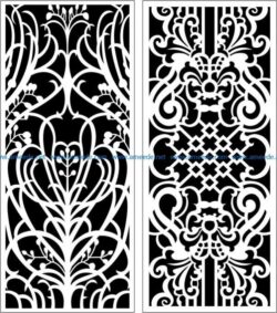 Design pattern panel screen  E0006113 file cdr and dxf free vector download for Laser cut CNC