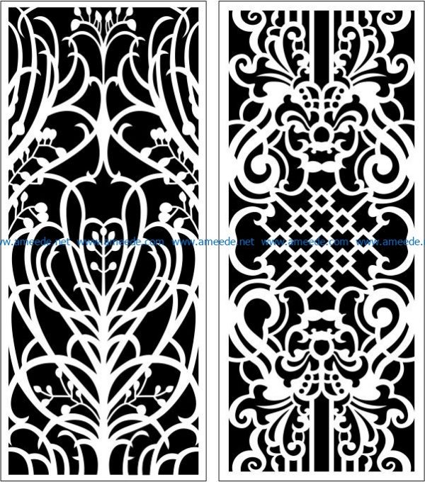 Design pattern panel screen E0006113 file cdr and dxf free vector download for Laser cut CNC