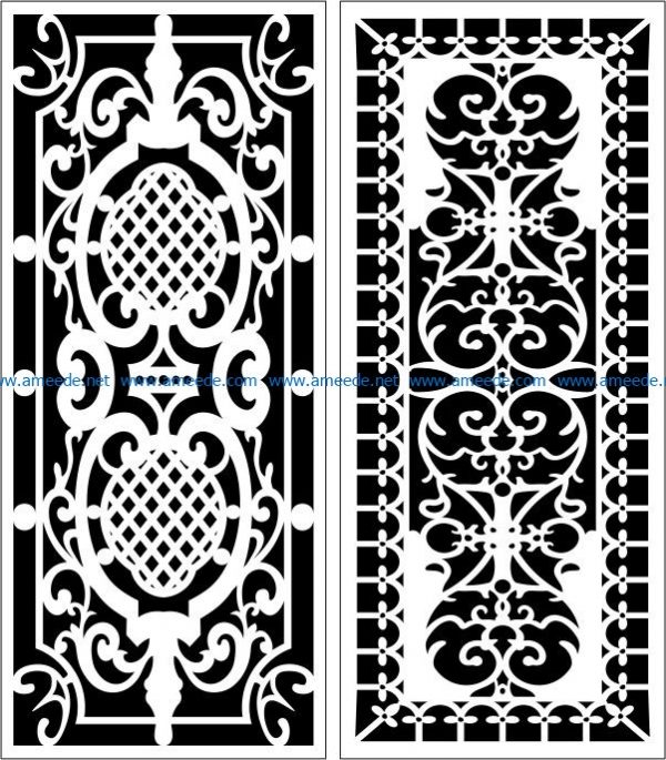 Design pattern panel screen E0006114 file cdr and dxf free vector download for Laser cut CNC