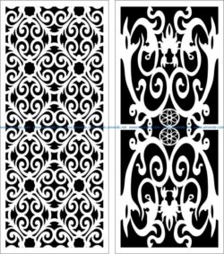 Design pattern panel screen  E0006115 file cdr and dxf free vector download for Laser cut CNC