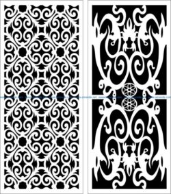 Design pattern panel screen  E0006115 file cdr and dxf free vector download for Laser cut CNC