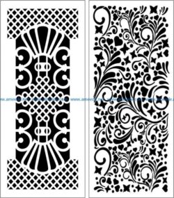 Design pattern panel screen  E0006116 file cdr and dxf free vector download for Laser cut CNC
