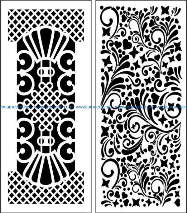 Design pattern panel screen E0006116 file cdr and dxf free vector download for Laser cut CNC