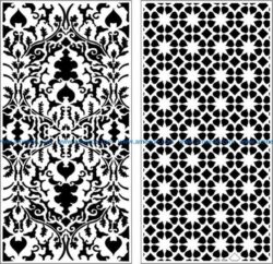 Design pattern panel screen aaaaa file cdr and dxf free vector download for Laser cutting CNC