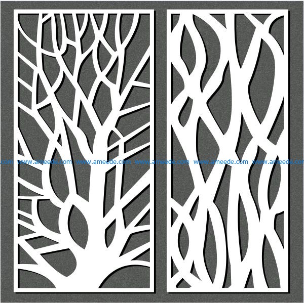 Designing a tree file cdr and dxf free vector download for Laser cut CNC