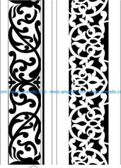 mdf cut pattern file cdr and dxf free vector download for CNC cut