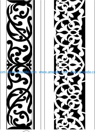 mdf cut pattern file cdr and dxf free vector download for CNC cut