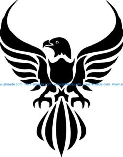 Eagle icon file cdr and dxf free vector download for printers or laser engraving machines
