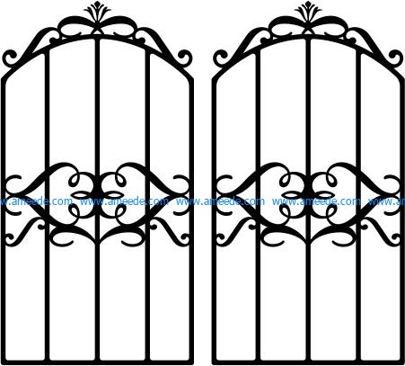 Form iron door shaped crown file cdr and dxf free vector download for Laser cut plasma