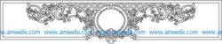 Frame overlapping file cdr and dxf free vector download for Laser cut CNC