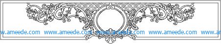 Frame overlapping file cdr and dxf free vector download for Laser cut CNC