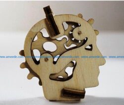 Gear head file cdr and dxf free vector download for Laser cut CNC