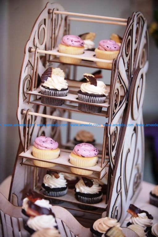 High quality pastries shaped like a ferris wheel file cdr and dxf free vector download for Laser cut CNC 5 High quality pastries shaped like a ferris wheel file cdr and dxf free vector download for Laser cut CNC