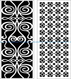 Hook twist baffle design  file cdr and dxf free vector download for Laser cut CNC