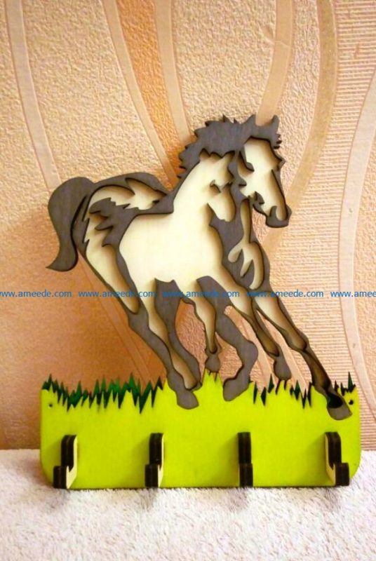 Horse hanger file cdr and dxf free vector download for Laser cut