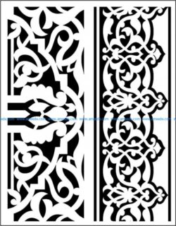 Islamic wood carving patterns  file cdr and dxf free vector download for CNC cut
