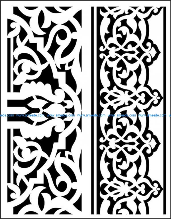 Islamic wood carving patterns file cdr and dxf free vector  