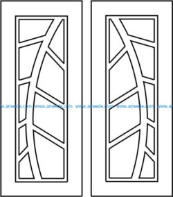 Leaf texture door file cdr and dxf free vector download for CNC cut