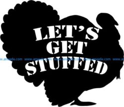 Let is get stuffed file cdr and dxf free vector download for printers or laser engraving machines