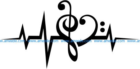 Love music icons file cdr and dxf free vector download for printers or laser engraving machines