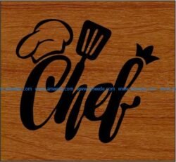 Masterchef file cdr and dxf free vector download for print or laser engraving machines