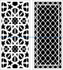 Mesh partition file cdr and dxf free vector download for Laser cut CNC