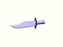 Military knife file stl and mtl obj vector free 3d model download for CNC or 3d print