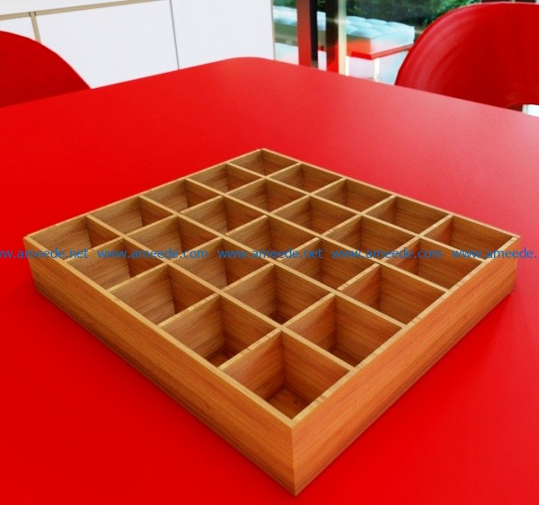 Mold box organizer file cdr and dxf free vector download for Laser cut