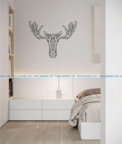 Moose file cdr and dxf free vector download for Laser cut plasma