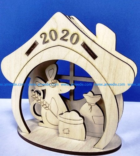 Mouse houses 2020 file cdr and dxf free vector download for Laser cut CNC 5 Mouse houses 2020 file cdr and dxf free vector download for Laser cut CNC