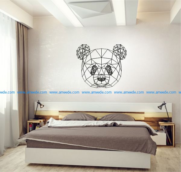 Panda file cdr and dxf free vector download for Laser cut plasma