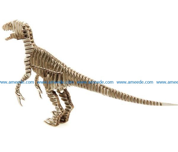Paper dinosaur file cdr and dxf free vector download for Laser cut