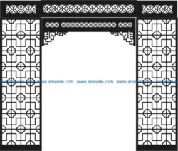 Partition of the alta file cdr and dxf free vector download for Laser cut CNC