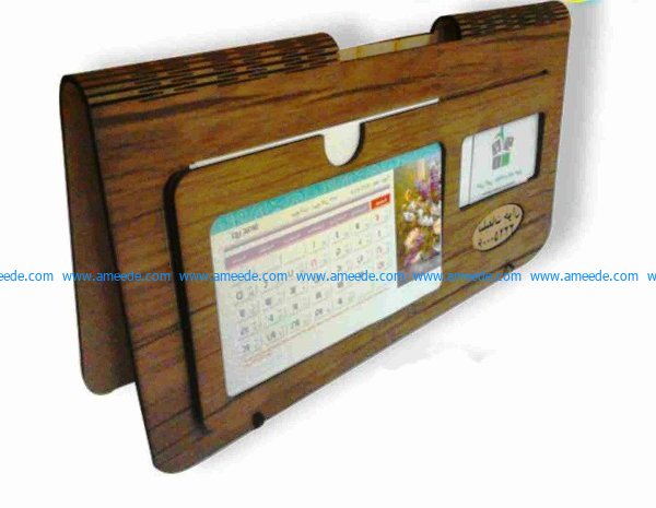 Perpetual calendar to desk file cdr and dxf free vector download for Laser