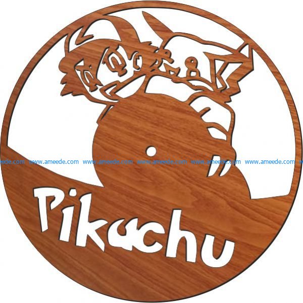 Pokemon wall clock free vector download for Laser cut plasma